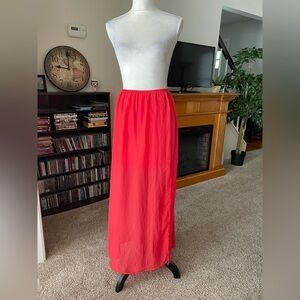 Happening in the present sheer maxi skirt with side slit size medium